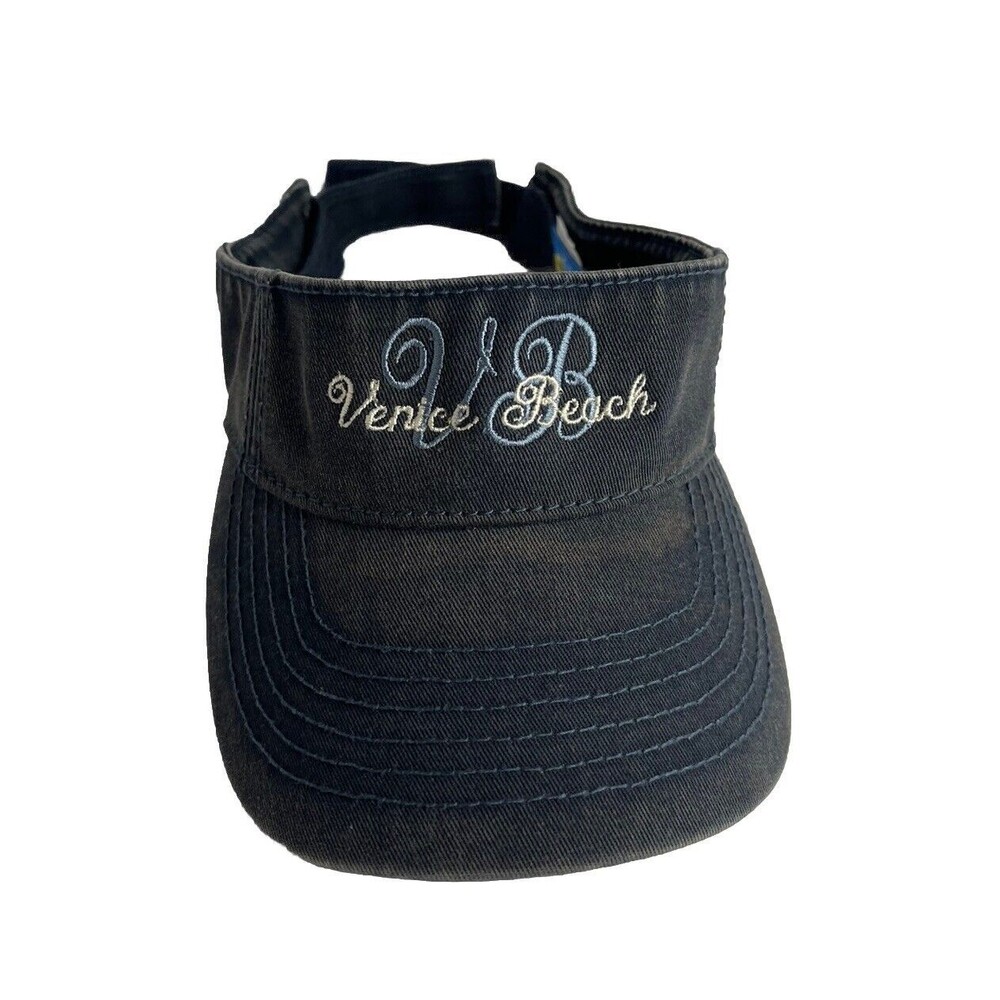 Vintage Venice Beach Navy Blue Visor Women's Adjustable